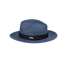 Load image into Gallery viewer, Handmade 100% Paper Summer Straw Fedora Hat with Black Band