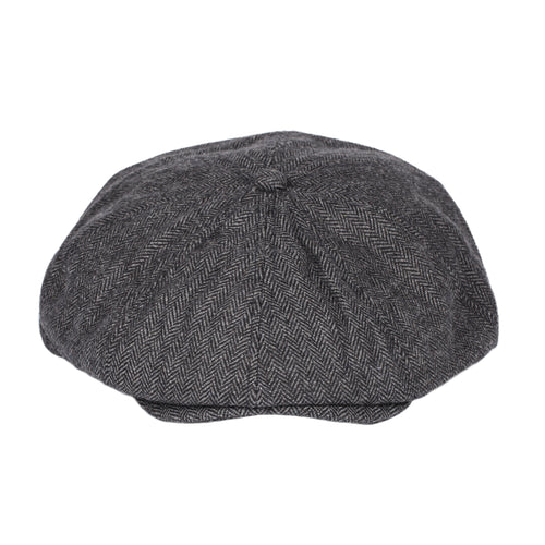 Classic News Boy - Grey Herringbone