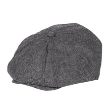 Load image into Gallery viewer, Classic News Boy - Grey Herringbone