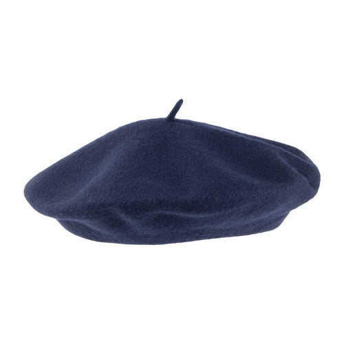 Premium Navy Beret 100% Wool