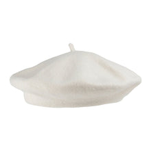 Load image into Gallery viewer, Premium Off White Beret 100% Wool