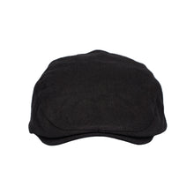 Load image into Gallery viewer, Shoreditch Flat Cap Black