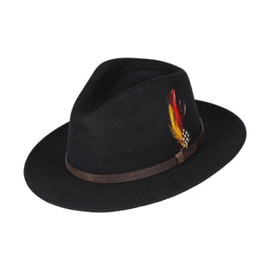 Premium Wool Handmade Fedora Hat with Leather Band.