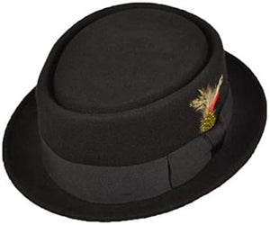 Black Pork Pie Hat