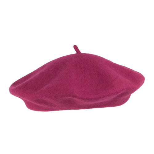 Premium Burgundy Beret 100% Wool