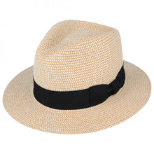 Load image into Gallery viewer, Summer Paper Straw Fedora Hat - Natural