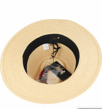 Load image into Gallery viewer, Summer Paper Straw Fedora Hat - Tan