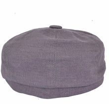 Load image into Gallery viewer, Linen Newsboy Cap - Dark Grey