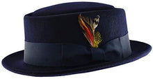 Load image into Gallery viewer, Navy Pork Pie Hat
