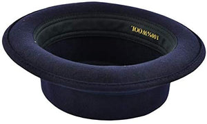 Navy Pork Pie Hat