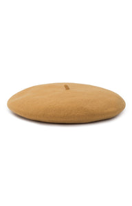 Premium Caramel Brown Beret 100% Wool