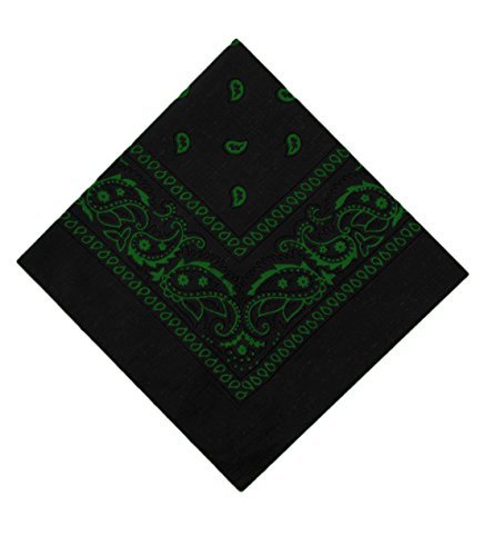 Black & Green Bandana