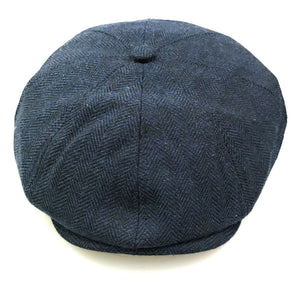 Herringbone Classic News Boy - Navy