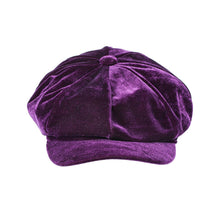 Load image into Gallery viewer, Velvet Baker Boy Hat