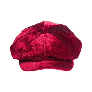 Velvet Baker Boy Hat