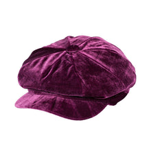 Load image into Gallery viewer, Velvet Baker Boy Hat